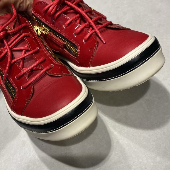 GIUSEPPE ZANOTTI #39159 Black Leather Sneakers Size 8 ⭐️⭐️⭐️⭐️⭐️ - Picture 6 of 17